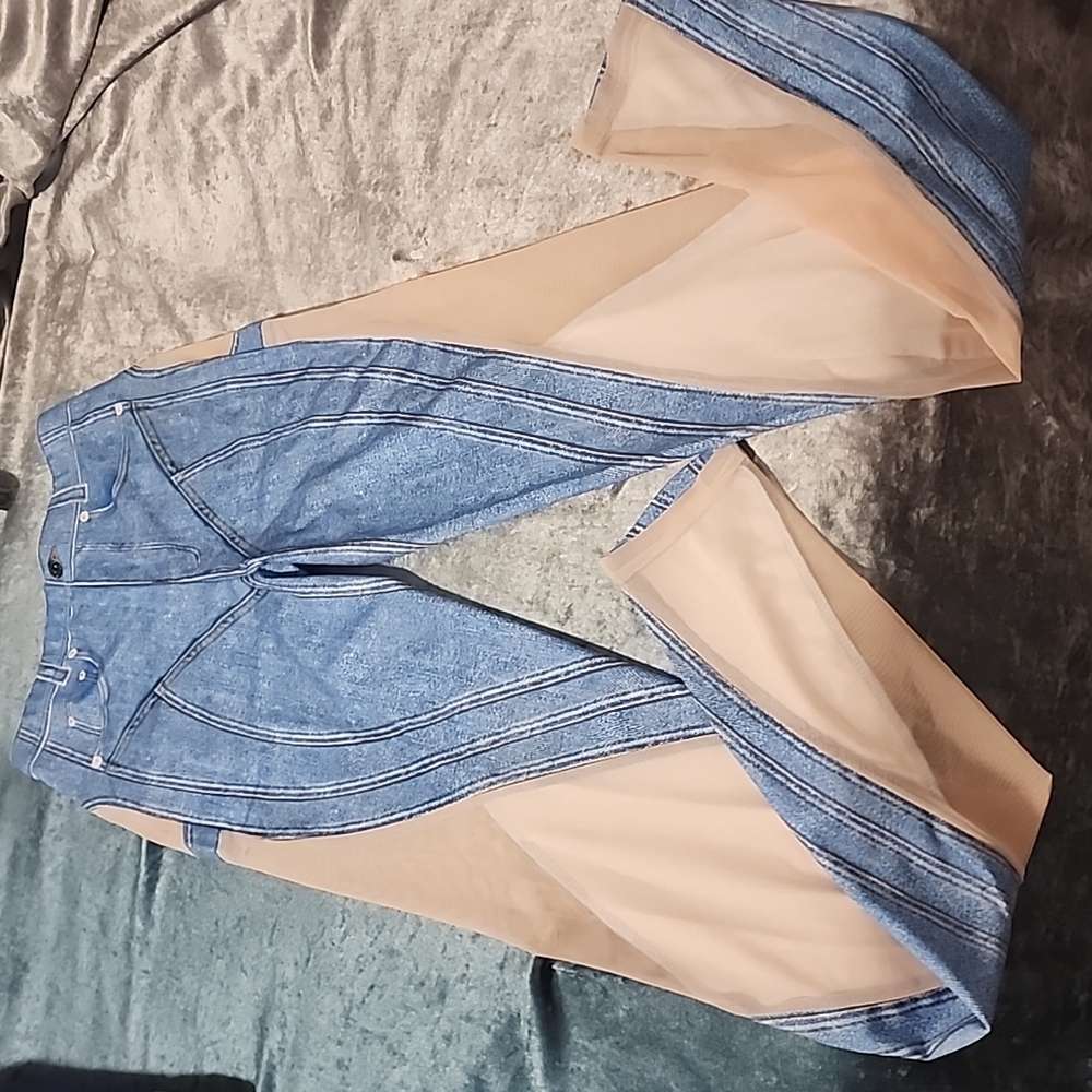 "Denim" mesh leggings - Picture 5 of 5